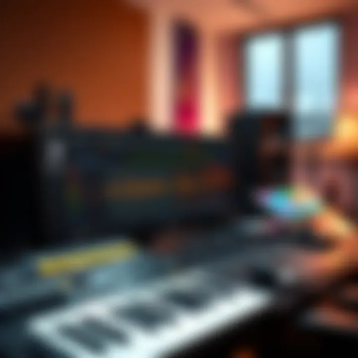 An illustration of advanced features available in BandLab for music production.