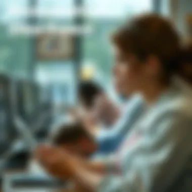 Illustration of English pronunciation improvement journey