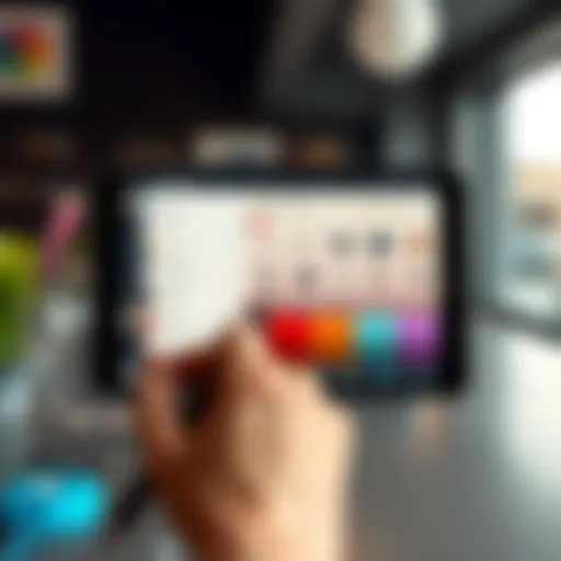 User interface of Ibis Paint showing various tools and options