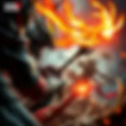 Vibrant illustration of Tailed Demon Slayer gameplay action