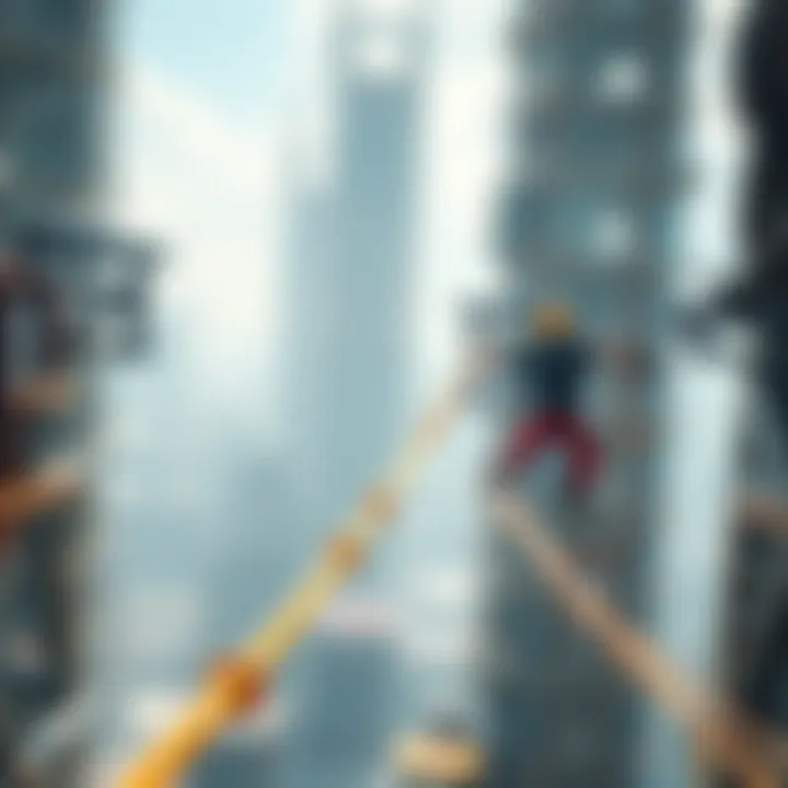 Comparison of Rope Hero 3 and its Mod APK version