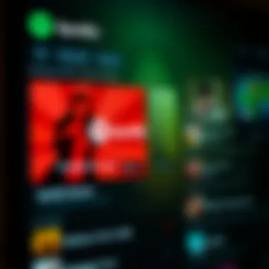 User interface showcasing Spotify APK enhancements