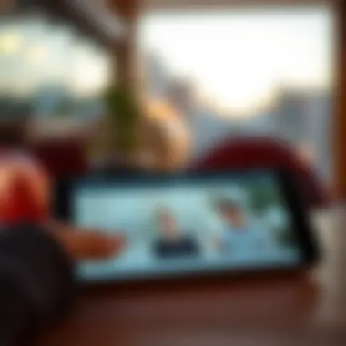 A vibrant design emphasizing scanning capabilities with Tiny Scanner