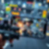 Dynamic gameplay showcasing modded APK features